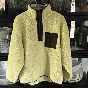 Lou & Grey 1/4 Zip Fuzzy Sweatshirt